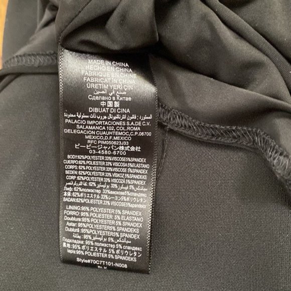 ❗️SOLD❗️Bebe Asymmetrical Double Cloth Dress Size XXS - Picture 5 of 6